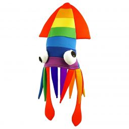 Rainbow Squid Hat