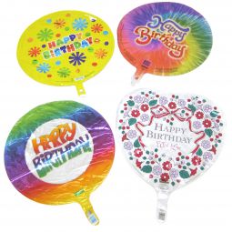 Mylar Happy Birthday Balloon - 18 Inch - Assorted