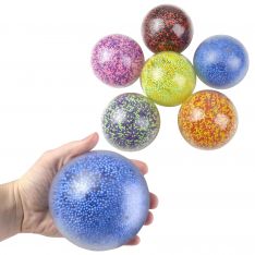 Confetti Squish Balls - 4 Inch - 6 Count