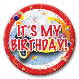 Disco Skate Themed Button - It's My Birthday!