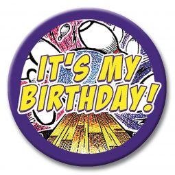 Smash Bowl Themed Button - It's My Birthday!