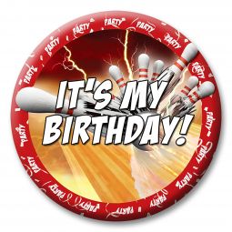 Bowling Thunder Themed Button - It's My Birthday!