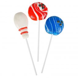 Bowling Lollipops Candy - 12 Count