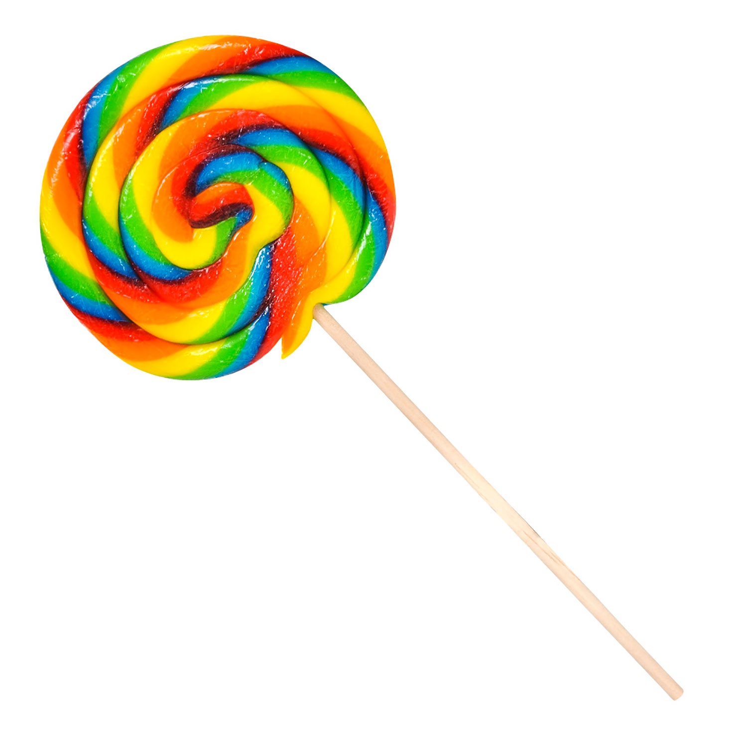 small multi colored swirled lollipops
