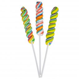 Mini Twist Lollipops Candy - 12 Count