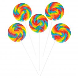 Mini Swirl Lollipops Candy - 12 Count