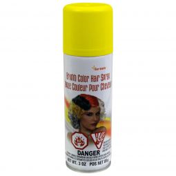 Colored Hair Spray - 3 Ounce - Yellow