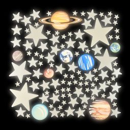 S.T.E.A.M. - Glow In The Dark Super Nova & Planets 100 Piece Set