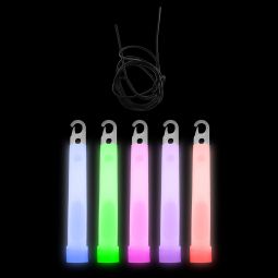 Glow Sticks with Lanyard - Assorted Colors - 4 Inch - 50 Count
