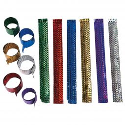 Diamond Metal Slap Bracelets - 12 Count