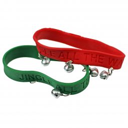 Christmas Unity Bracelets with Bells - 12 Count