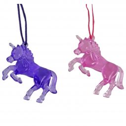 Plastic Unicorn Necklaces - 12 Count
