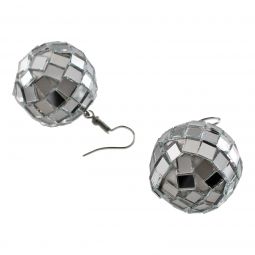 Disco Ball Pierced Earrings Pair