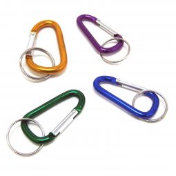 Carabiner Keychains - 1 3/4 Inch - 12 Count