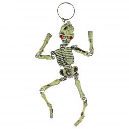 Jewel Eyed Skeleton Keychains - 12 Count