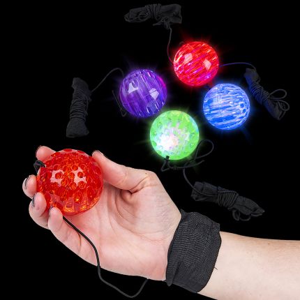 Elastic Ball Toy Glow, Kids Led Flash Balls Toys