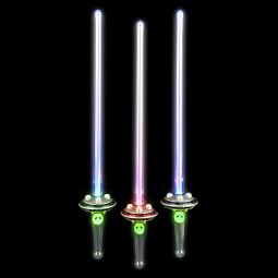 Light Up Alien UFO Sword - 26 Inch - 2 Function - Assorted Colors