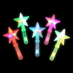 Flashing Star Clappers - 11 Inch - 12 Count