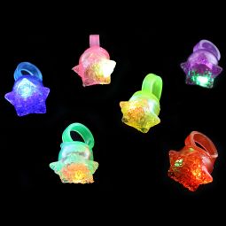 Bright Star Jelly Rings - 24 Count