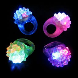 Bright Jelly Rings - Assorted Color - 12 Count