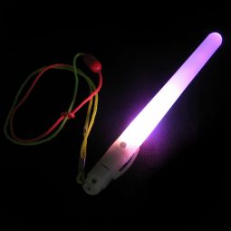 Glowing LED Wands with Lanyard - 6 Function - 12 Count