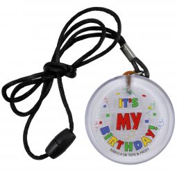 Flashing "It's My Birthday" Necklace - 3 Function