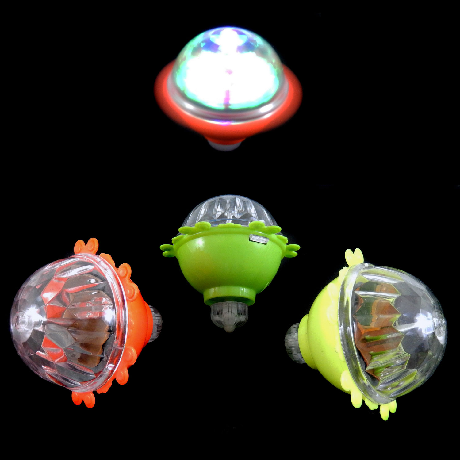 Light Up Gyro Tops - 12 Count: Rebecca's Toys & Prizes