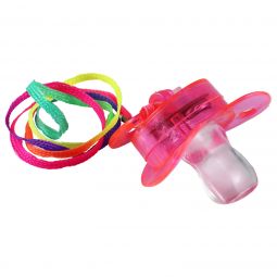 Flashing Pacifier Necklace without Clasp - Assorted Colors