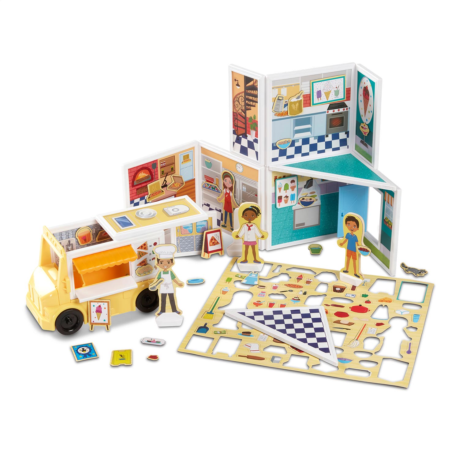 melissa and doug magnetivity pizza and ice cream shop