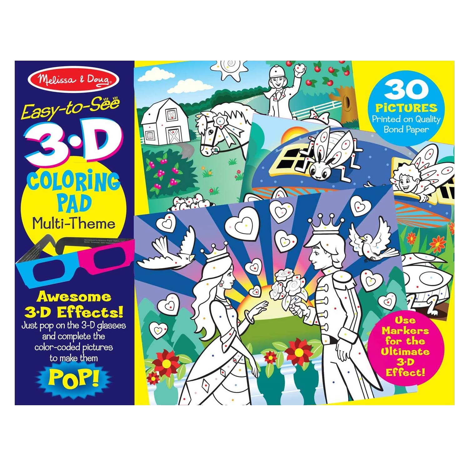 3d Coloring Book - Girl: Rebecca's Toys & Prizes