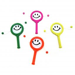 Smiley Face Drum Noisemakers - 12 Count