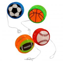 Light Up Sports Yo-yos - 12 Count