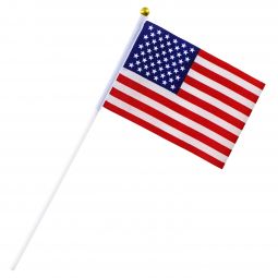 American Flags - Cloth - 4 Inch x 6 Inch - 6 Count