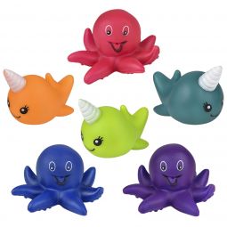 Rubber Sea Life Creatures - 3 Inch - 48 Count