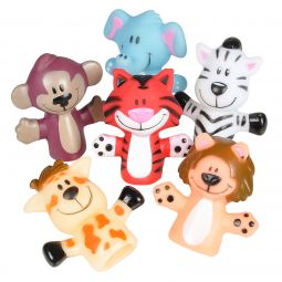 Zoo Animal Finger Puppets - 12 Count