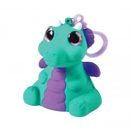 Squishy Dragon with Glitter Eyes Clip-on