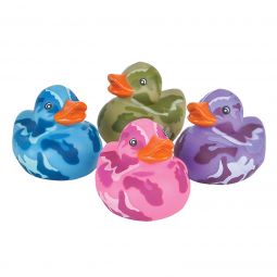 Camouflage Rubber Ducks - 12 Count