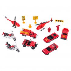 Die-cast Fire Team 15 Piece Set