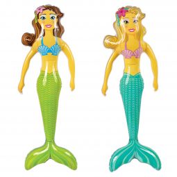 Inflatable Mermaid - 36 Inch - Assorted Colors