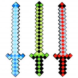 Foam Pixel Sword - 18 Inch - Assorted Colors