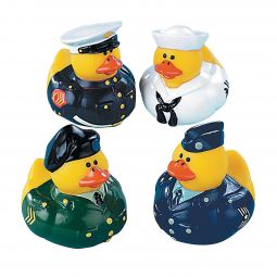 Armed Forces Rubber Ducks - 2 1/2 Inch - 12 Count