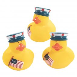 Patriotic Rubber Ducks - 2 1/2 Inch - 12 Count