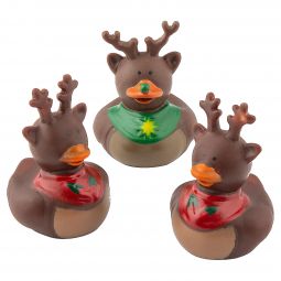 Reindeer Rubber Ducks - 9 Count
