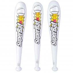 Inflatable Baseball Bats - 42 Inch - 12 Count