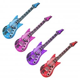 Inflatable Guitars - 36 1/2 Inch - 12 Count
