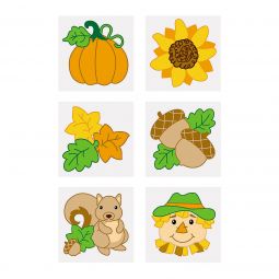 Mini Fall Tattoos - 72 Count