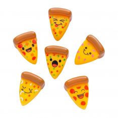 Mini Rubber Pizza Characters - 24 Count