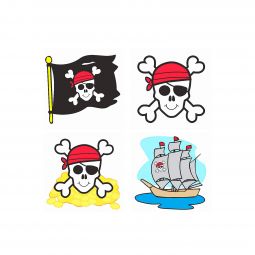Pirate Mini Tattoos - 72 Count