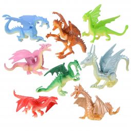Plastic Dragons - 2 Inch - 12 Count