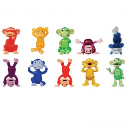 Funny Monkey Poses - 1 Inch - 100 Count